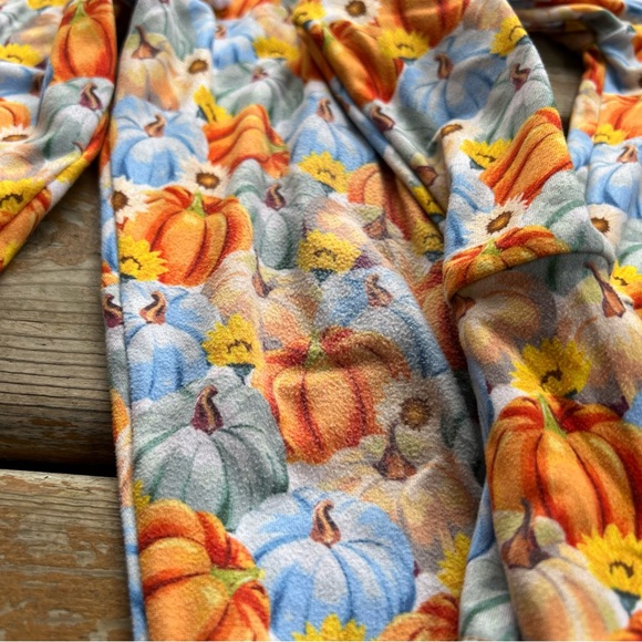 Bumblito 2 Piece Pumpkin Print Matching Set - Size 5/6 Years - Picture 4 of 6